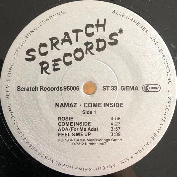 Namaz – Come Inside (VG+/VG) – LP, DE 1984 - Image 3