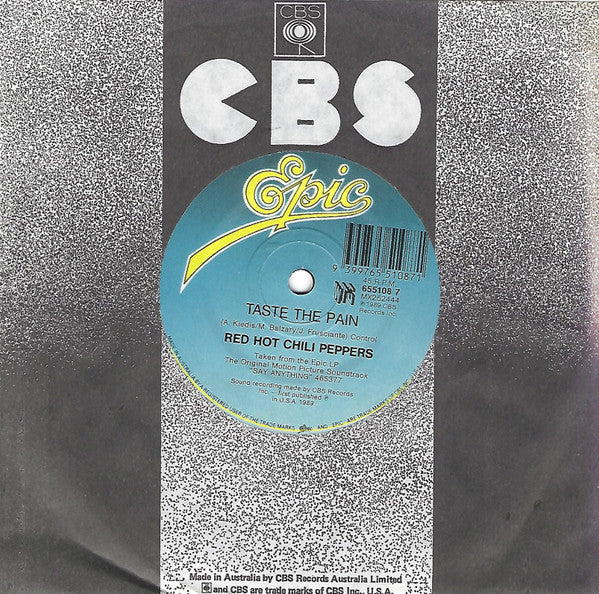 Nancy Wilson, Red Hot Chili Peppers – All For Love / Taste The Pain (VG/Generic) – 7", AU 1989 - Image 2