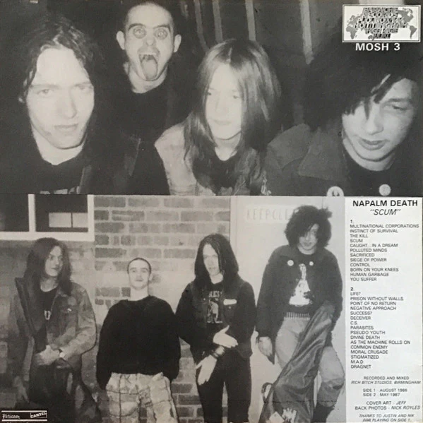 Napalm Death – Scum (VG/VG+) – LP, UK 1987 - Image 2