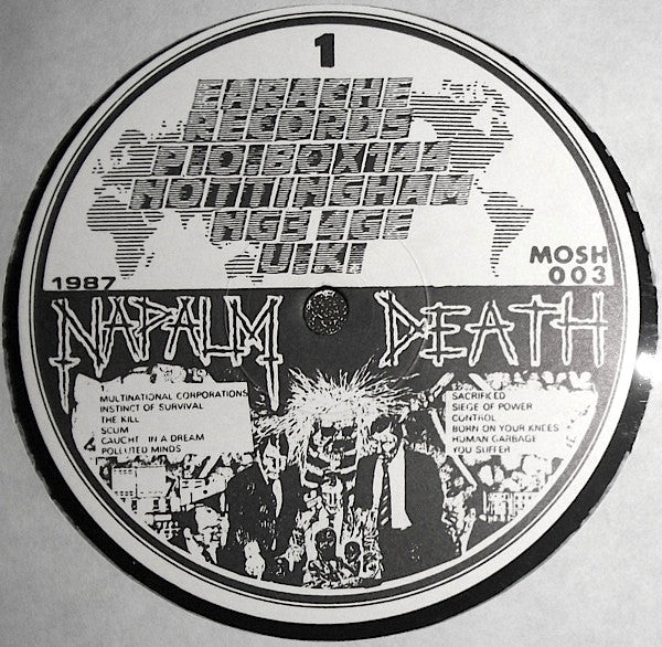 Napalm Death – Scum (VG/VG+) – LP, UK 1987 - Image 3