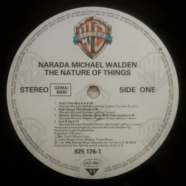 Narada Michael Walden – The Nature Of Things (VG+/VG+) – LP, EU 1985 - Image 3