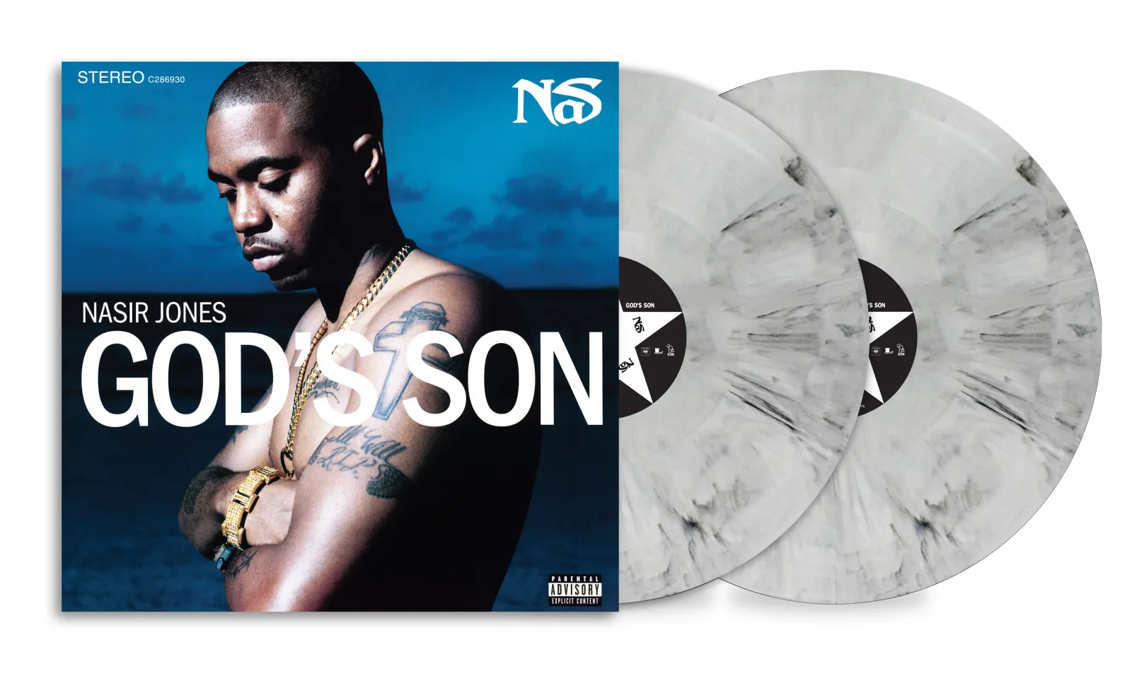 NAS, Nasir Jones – God's Son (2xLP, White, Black Marble, RSD 2026) - Image 2