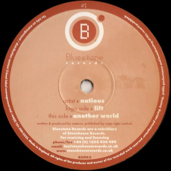 Natious – Lift / Another World (VG/Generic) – 12", UK 2001 - Image 2