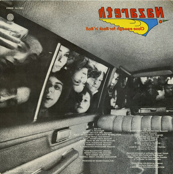Nazareth – Close Enough For Rock 'N' Roll (E/VG+) – LP, JP 1976, With OBI - Image 2
