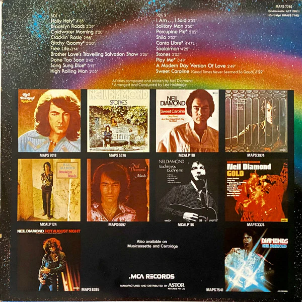 Neil Diamond – 20 Super Hits (VG+/VG+) – LP, AU 1975 - Image 2