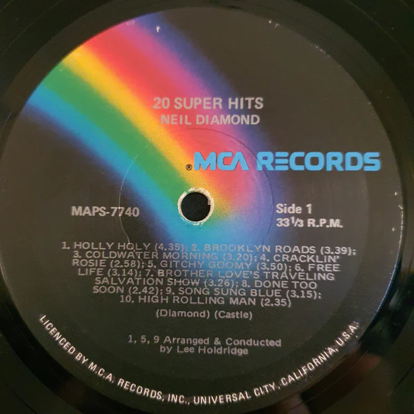 Neil Diamond – 20 Super Hits (VG+/VG+) – LP, AU 1975 - Image 3