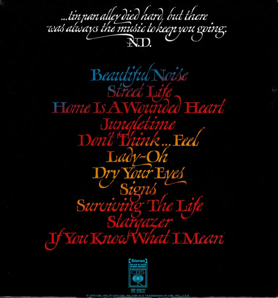 Neil Diamond – Beautiful Noise (VG+/VG+) – LP, AU 1976 - Image 2