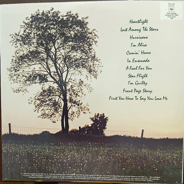 Neil Diamond – Heartlight (E/VG+) – LP, AU 1982 - Image 2