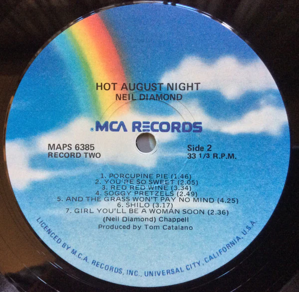 Neil Diamond – Hot August Night (VG/VG+) – 2xLP, AU - Image 6