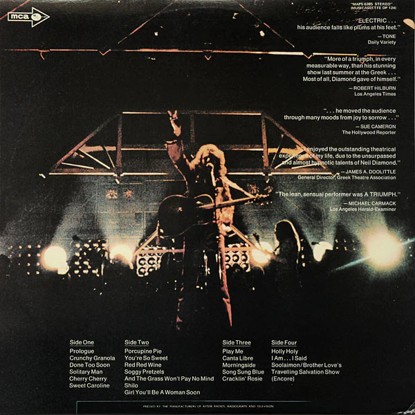 Neil Diamond – Hot August Night (VG/VG+) – 2xLP, AU 1973 - Image 2