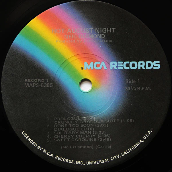 Neil Diamond – Hot August Night (VG/VG+) – 2xLP, AU 1973 - Image 3
