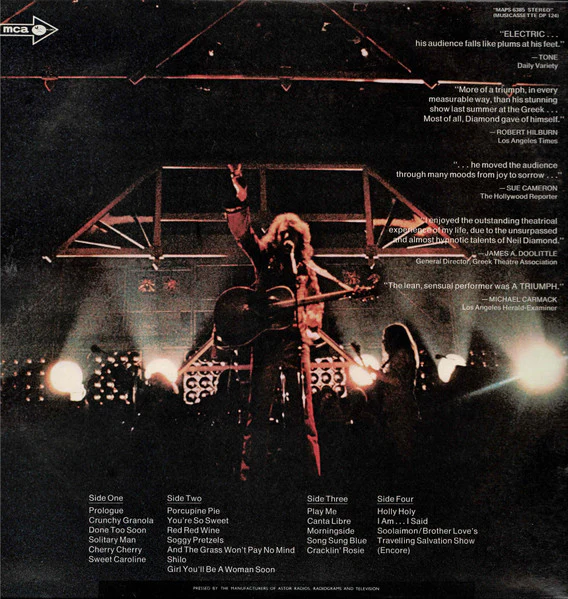 Neil Diamond – Hot August Night (G+/VG+) – 2xLP, AU 1973 - Image 4