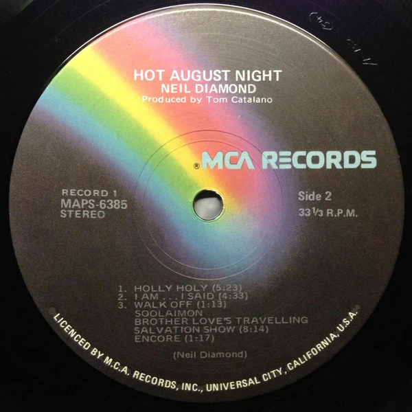 Neil Diamond – Hot August Night (G+/VG+) – 2xLP, AU 1973 - Image 6