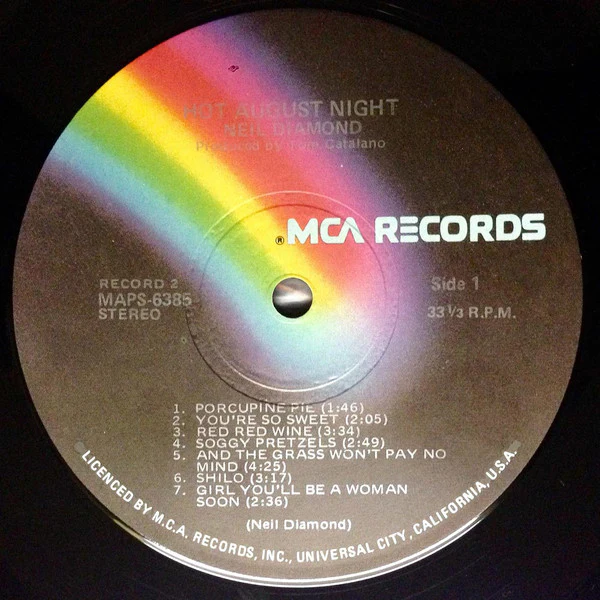 Neil Diamond – Hot August Night (G+/VG+) – 2xLP, AU 1973 - Image 7