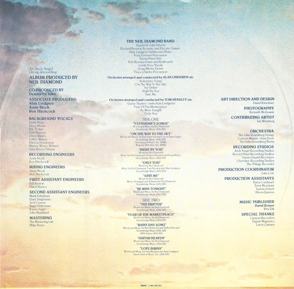 Neil Diamond – On The Way To The Sky (VG+/VG+) – LP, EU 1981 - Image 5