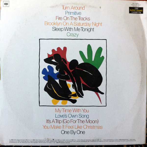 Neil Diamond – Primitive (VG+/VG+) – LP, AU 1984 - Image 2