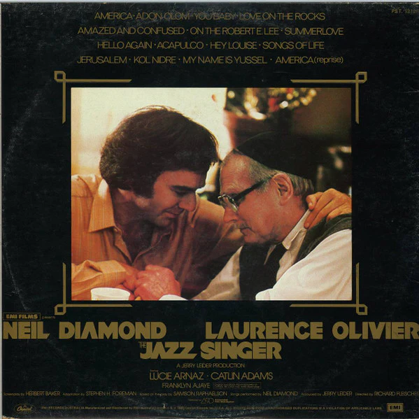 Neil Diamond – The Jazz Singer (Original Songs From The Motion Picture) (VG+/VG+) – LP, AU 1980 - Image 2