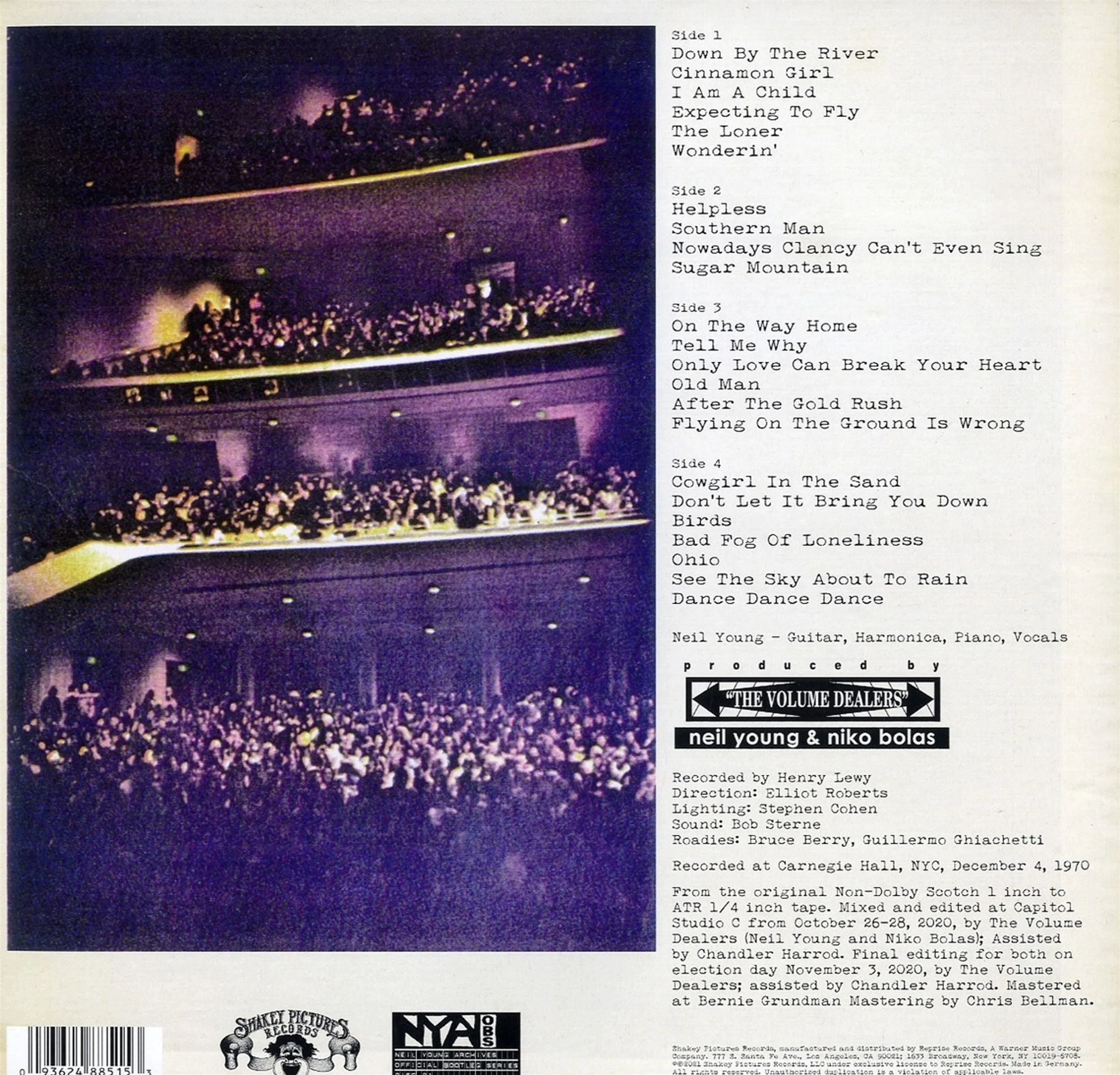 Neil Young – Carnegie Hall 1970 (2xLP) - Image 2