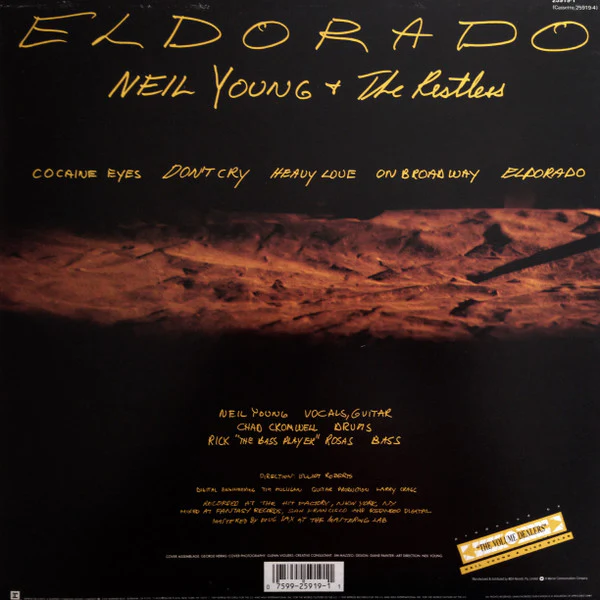 Neil Young, The Restless – Eldorado (E/VG+) – 12", AU 1989 - Image 2