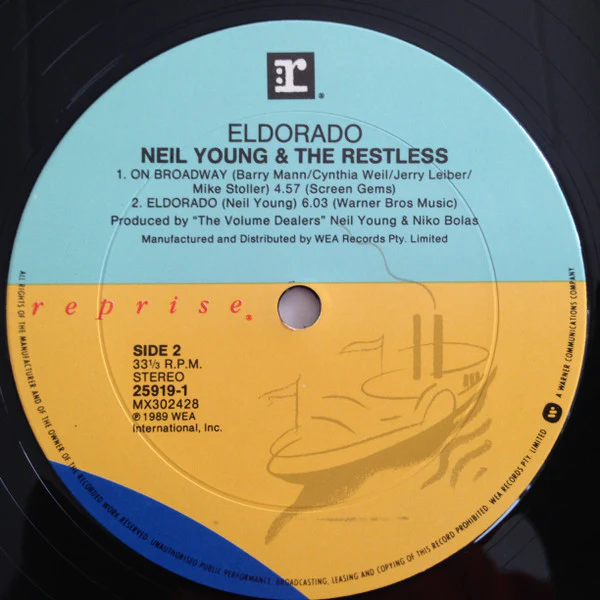 Neil Young, The Restless – Eldorado (E/VG+) – 12", AU 1989 - Image 4