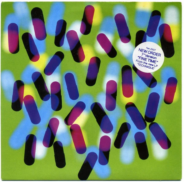 New Order – Fine Time (VG+/VG+) – 7", AU 1989