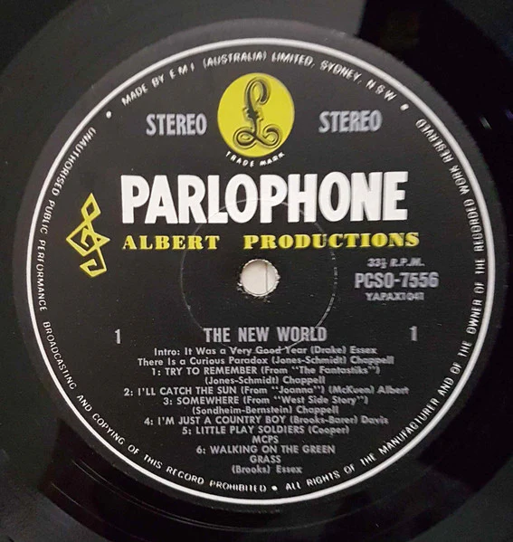 New World – The New World (VG+/VG+) – LP, AU 1969 - Image 3