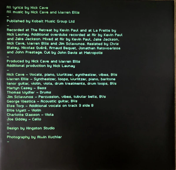 Nick Cave & The Bad Seeds – Skeleton Tree (VG+/VG+) – LP, EU 2016 - Image 6