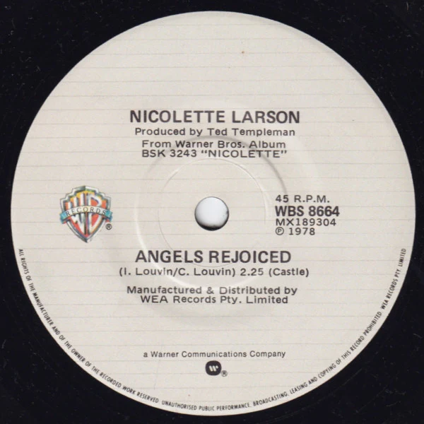 Nicolette Larson – Lotta Love (E/Generic) – 7", AU 1978 - Image 2
