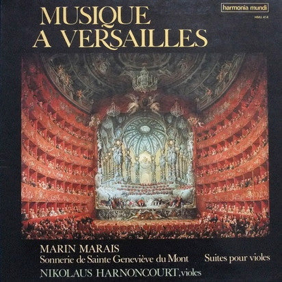 Nikolaus Harnoncourt, Marin Marais – Musique A Versailles-Marin Marais - Suites de Violes (NM/VG) – LP, FR