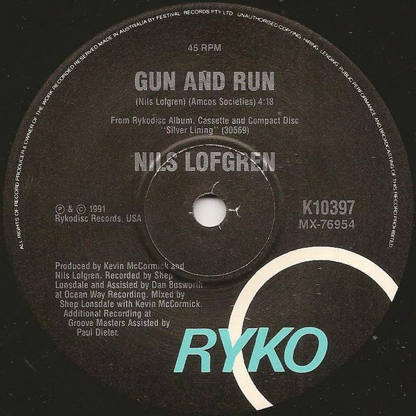 Nils Lofgren – Valentine (VG+/VG+) – 7", AU 1991 - Image 4