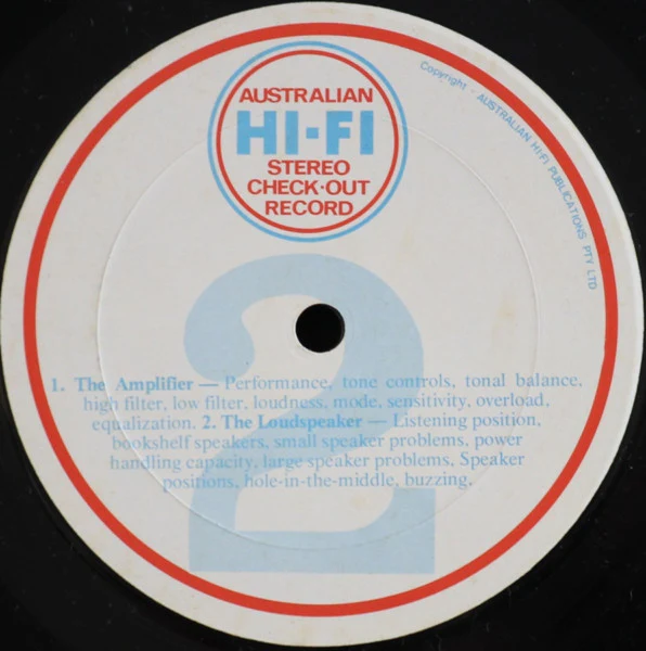 No Artist – Australian Hi-Fi Stereo Check-out Record (VG+/VG+) – LP, AU 1974 - Image 5
