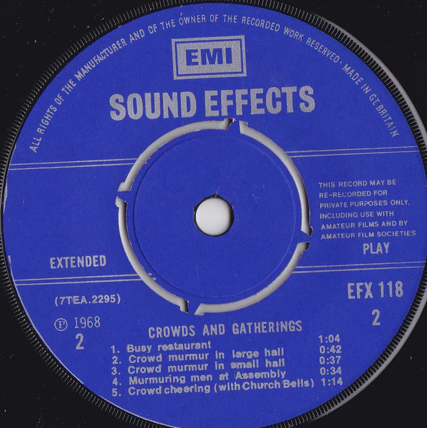 No Artist – Crowds And Gatherings (E/E) – 7", UK 1968 - Image 4