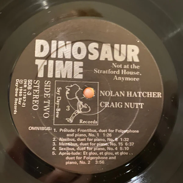 Nolan Hatcher, Craig Nutt – Dinosaur Time (VG+/VG+) – LP, US 1980 - Image 6