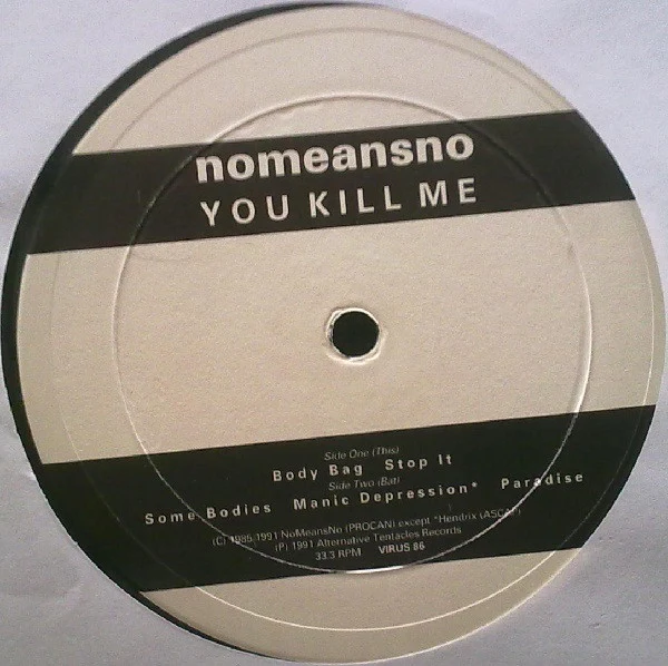 Nomeansno – You Kill Me (VG+/VG+) – 12", US 1991 - Image 3
