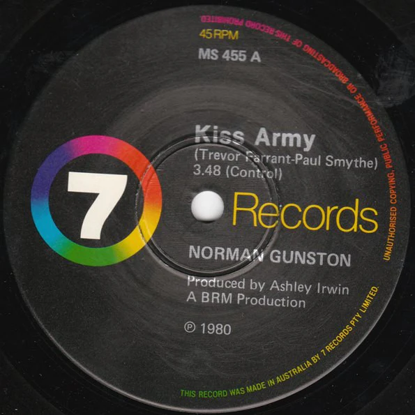 Norman Gunston – Kiss Army (VG+/VG+) – 7", AU 1980 - Image 3