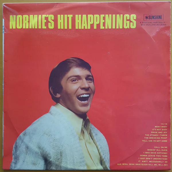 Normie Rowe, Normie Rowe & The Playboys – Normie's Hit Happenings (VG+/VG+) – LP, AU 1967