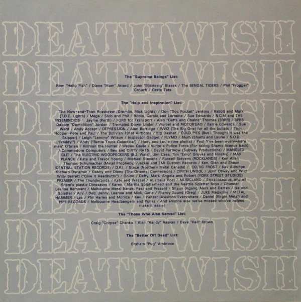 Nothing Sacred – Deathwish (VG+/VG+) – 12", AU 1985 - Image 6