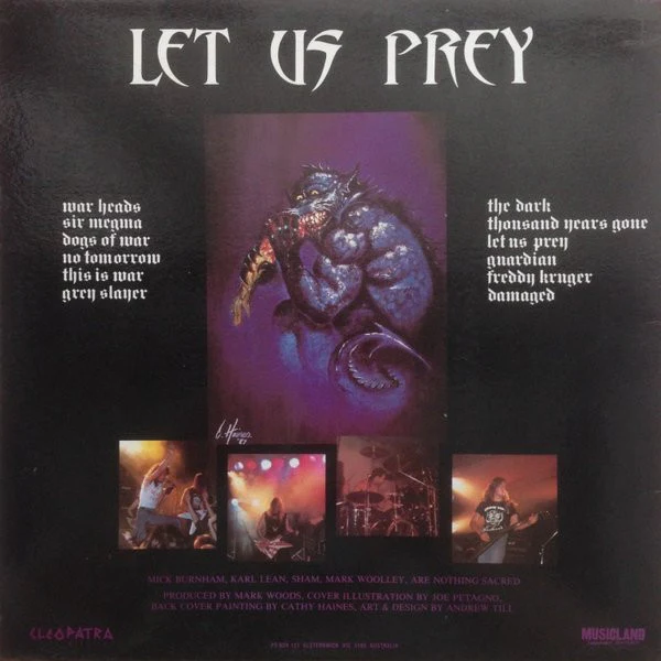 Nothing Sacred – Let Us Prey (VG+/VG+) – LP, AU 1988 - Image 2