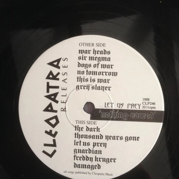 Nothing Sacred – Let Us Prey (VG+/VG+) – LP, AU 1988 - Image 7
