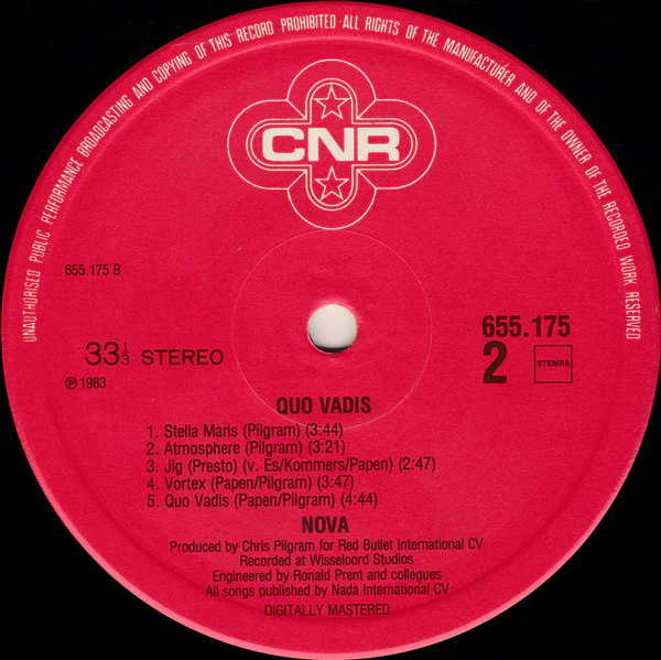 Nova – Quo Vadis (VG+/VG+) – LP, NL 1983 - Image 4