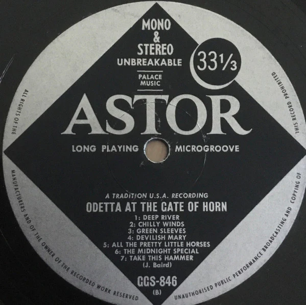 Odetta – At The Gate Of Horn (VG/VG+) – LP, AU 1967 - Image 4