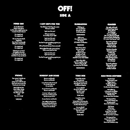 OFF! – OFF! (VG/VG+) – LP, US 2012 - Image 5