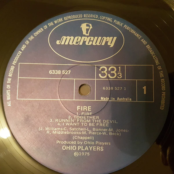 Ohio Players – Fire (VG+/VG+) – LP, AU 1975 - Image 3