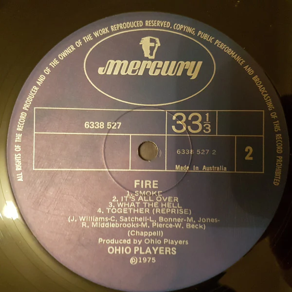 Ohio Players – Fire (VG+/VG+) – LP, AU 1975 - Image 4
