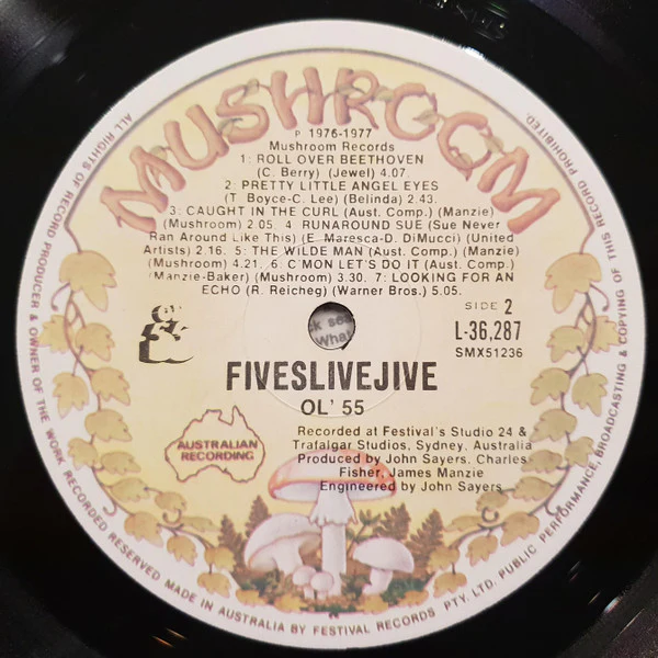 Ol' 55 – Fiveslivejive (VG/VG) – LP, AU 1977 - Image 7