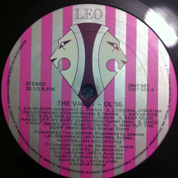 Ol' 55 – The Vault (VG+/VG+) – LP, AU 1980 - Image 3