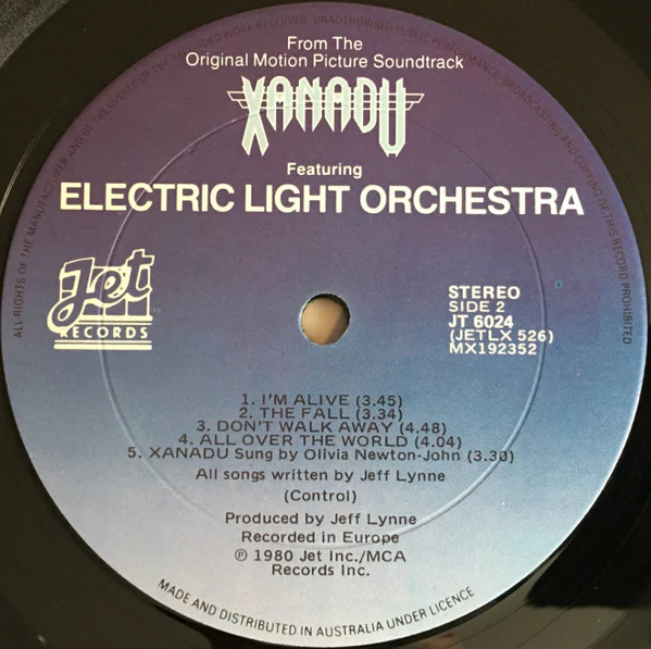 Olivia Newton-John, Electric Light Orchestra – Xanadu (From The Original Motion Picture Soundtrack) (VG+/VG) – LP, AU 1980 - Image 5
