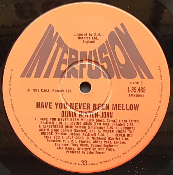 Olivia Newton-John – Have You Never Been Mellow (VG+/VG) – LP, AU 1975 - Image 3