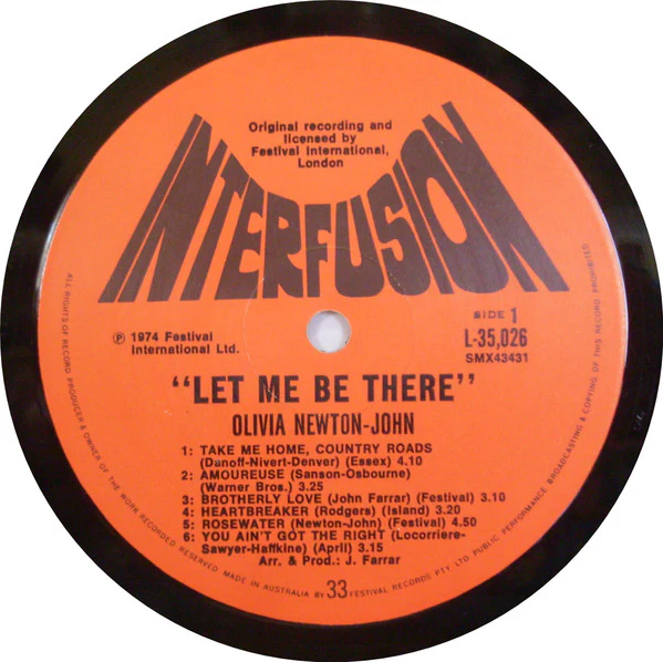 Olivia Newton-John – Let Me Be There (VG/VG) – LP, AU - Image 3