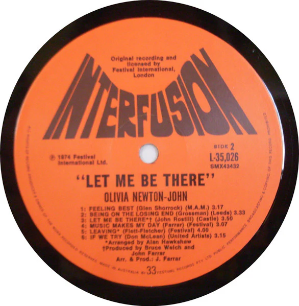 Olivia Newton-John – Let Me Be There (VG/VG) – LP, AU - Image 4